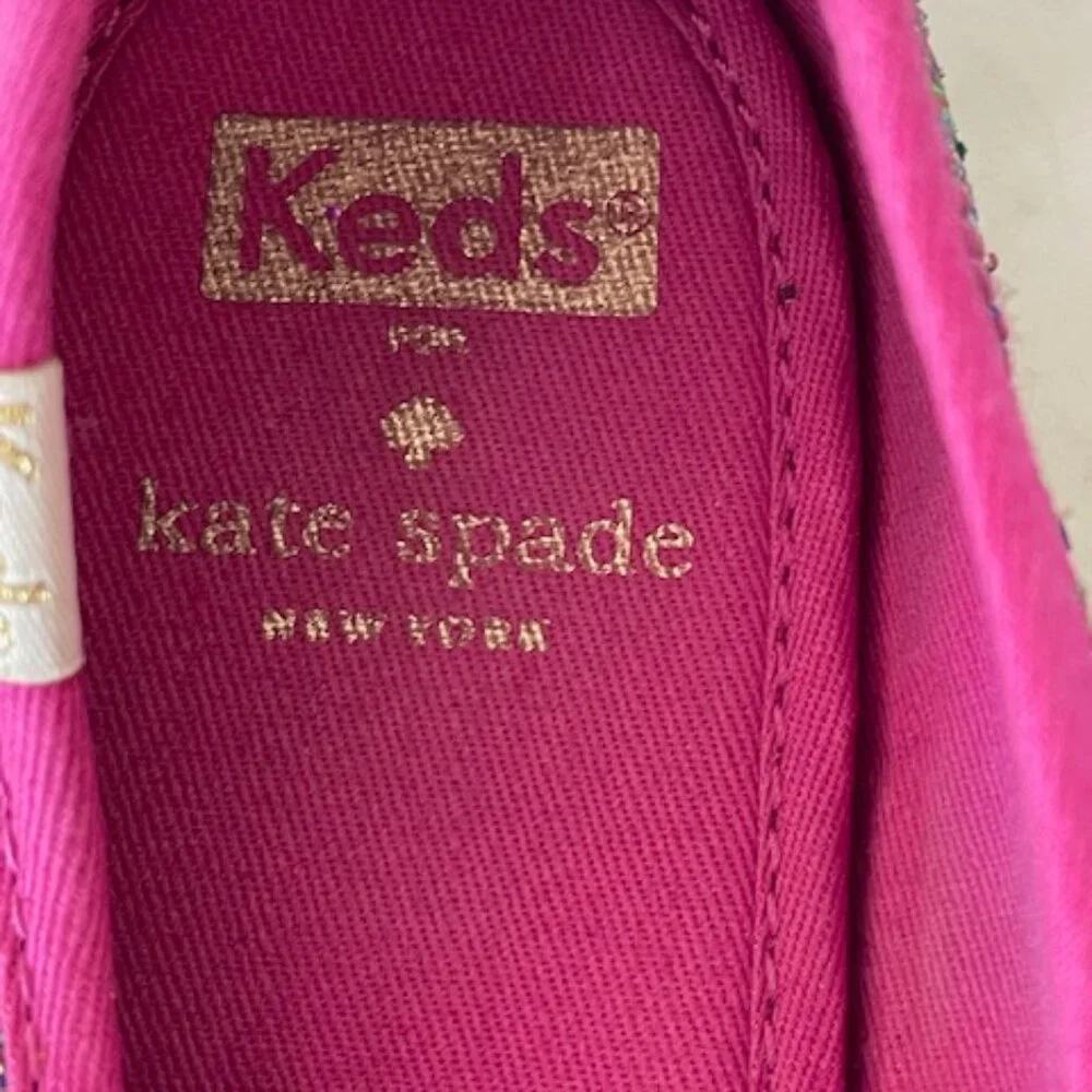 KEDS X KATE SPADE Champion Grape Glitter Women Lace Up Sneakers Size US 10